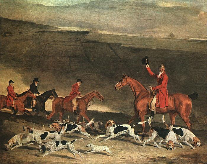 Benjamin Marshall Francis Dukinfield Astley and his Harriers china oil painting image